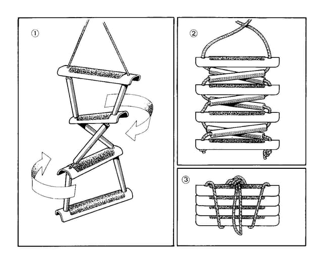 Ljestve konop 5 gazišta
